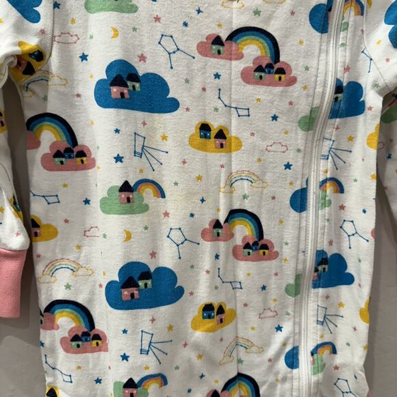 Frugi Rainbows & Star Constellations Zipper Pajamas - Picture 3 of 8